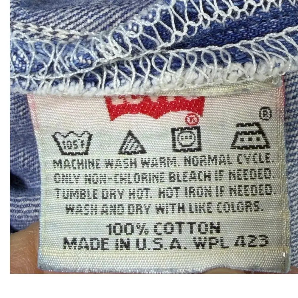 Vintage Levi’s 501 Men 36x32 Blue Button Fly 5 Pocket Denim Jeans Made in USA